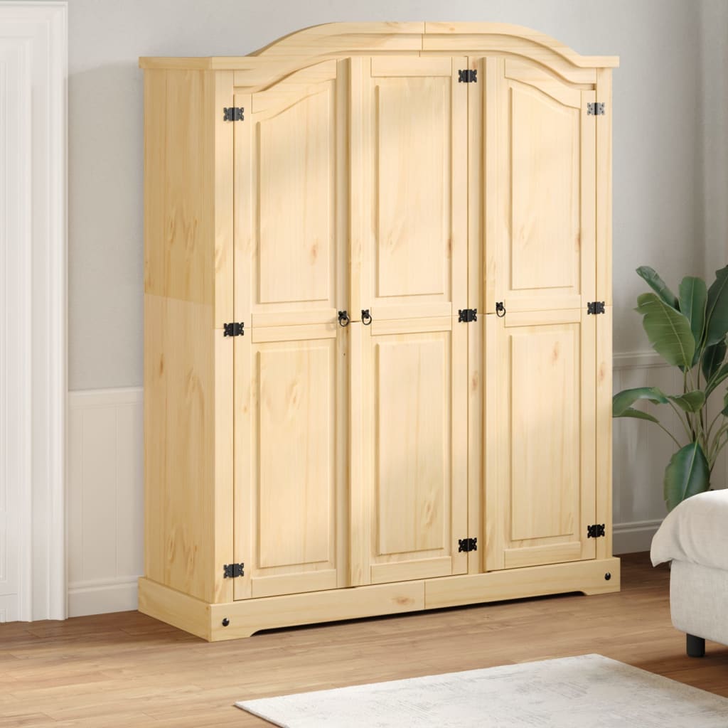Garderob Corona 151,5X52X186 Cm Massiv Furu