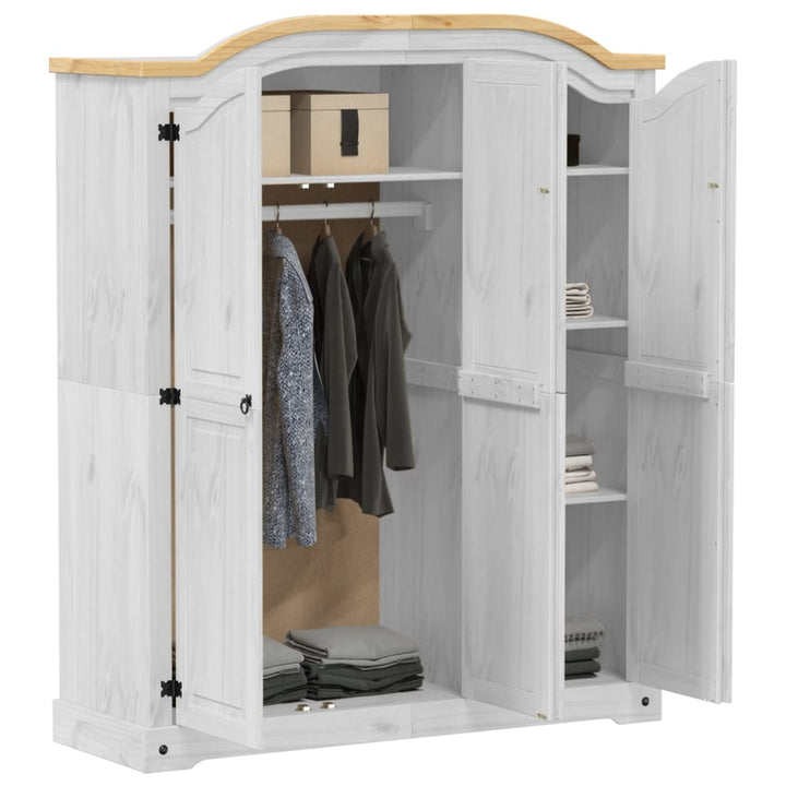 Garderob Corona 151,5X52X186 Cm Massiv Furu