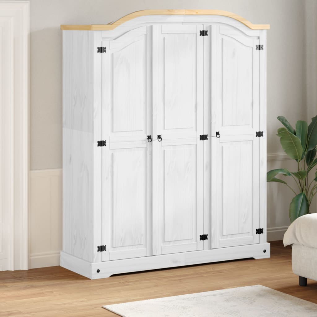 Garderob Corona 151,5X52X186 Cm Massiv Furu