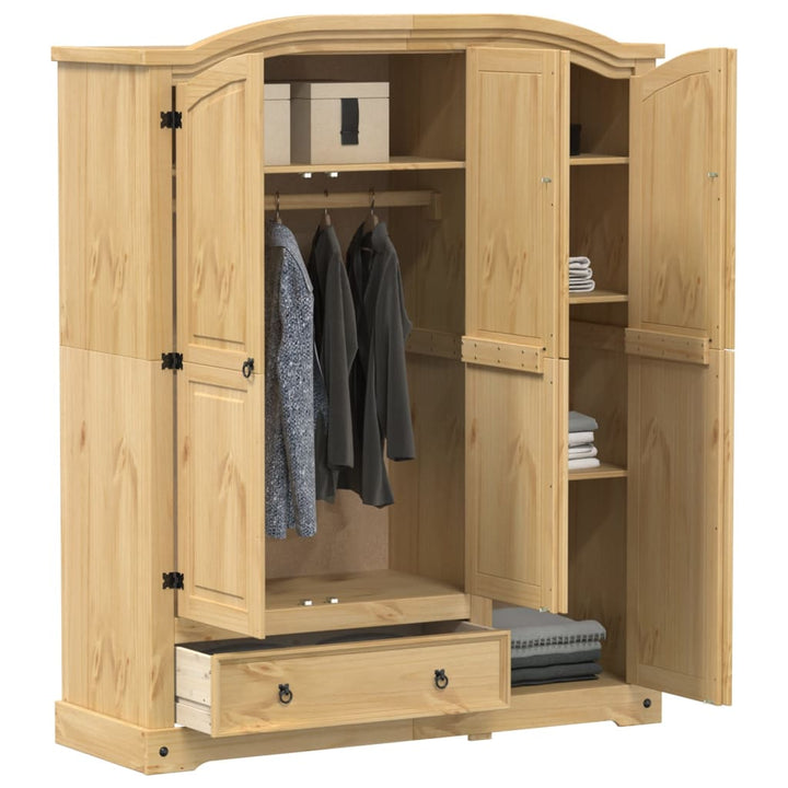 Garderob Corona 151,5X52X186 Cm Massiv Furu