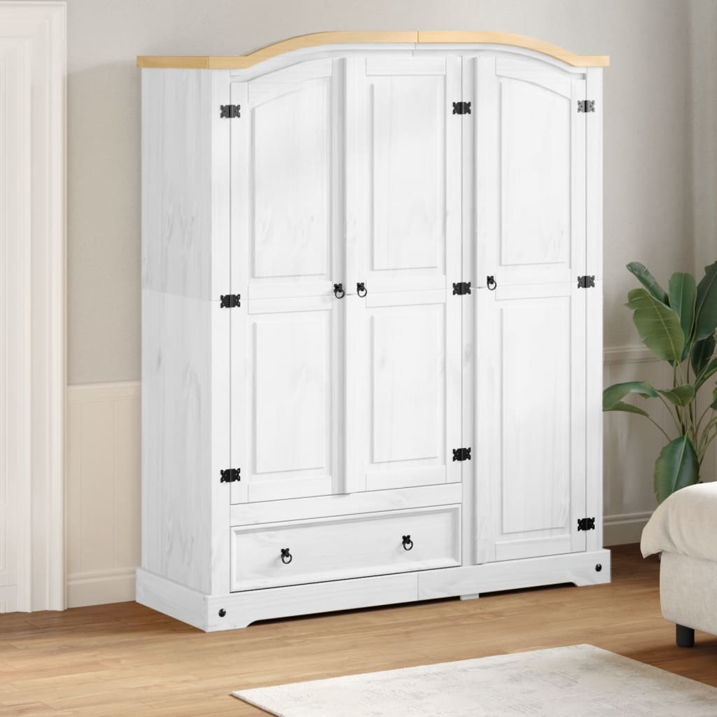 Garderob Corona 151,5X52X186 Cm Massiv Furu