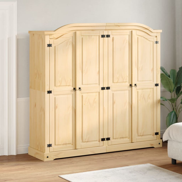 Garderob Corona 194X52X186 Cm Massiv Furu