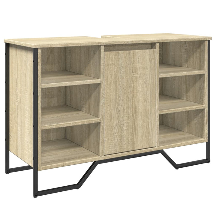 Tvättställsskåp Sonoma-Ek 91X35X60 Cm Konstruerat Trä