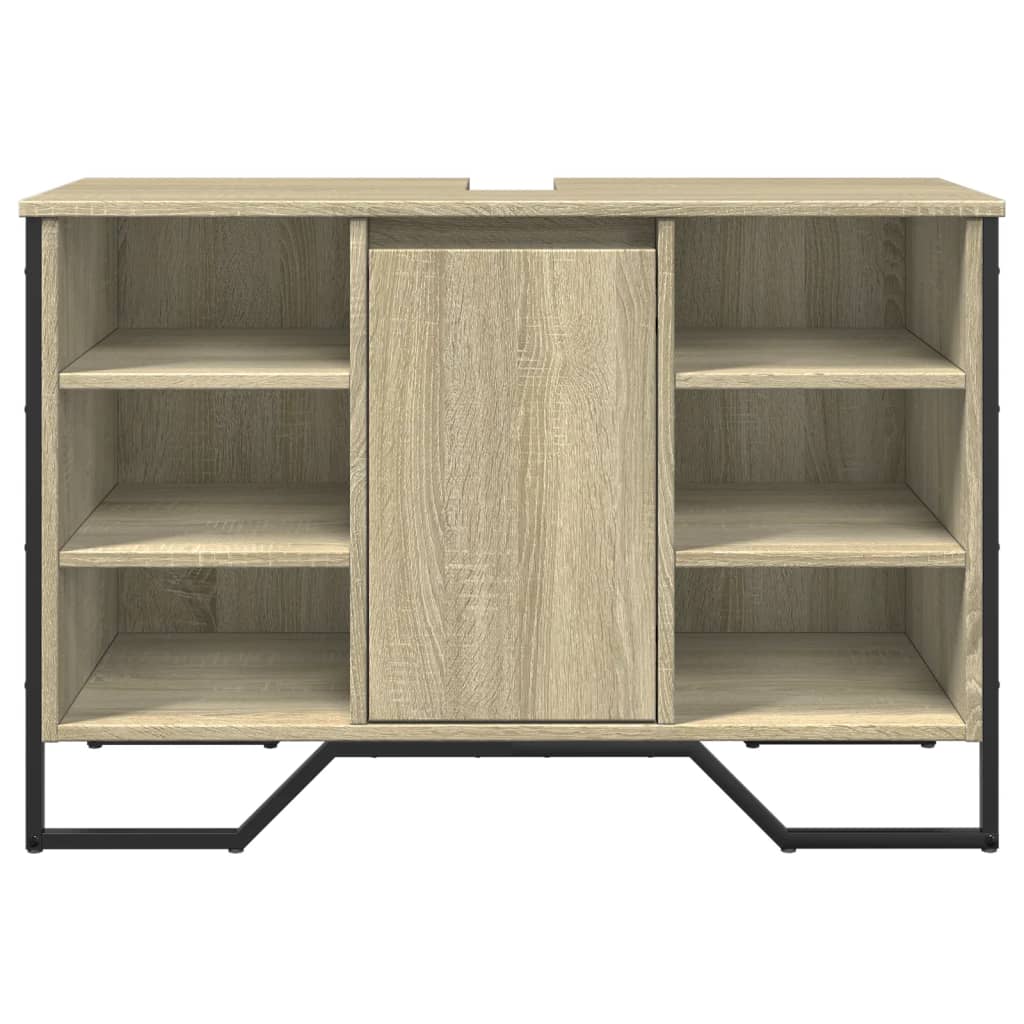 Tvättställsskåp Sonoma-Ek 91X35X60 Cm Konstruerat Trä