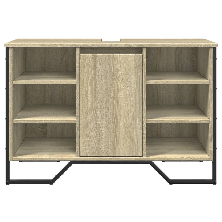 Tvättställsskåp Sonoma-Ek 91X35X60 Cm Konstruerat Trä