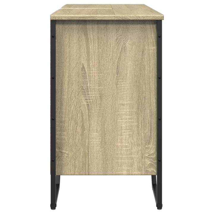 Tvättställsskåp Sonoma-Ek 91X35X60 Cm Konstruerat Trä
