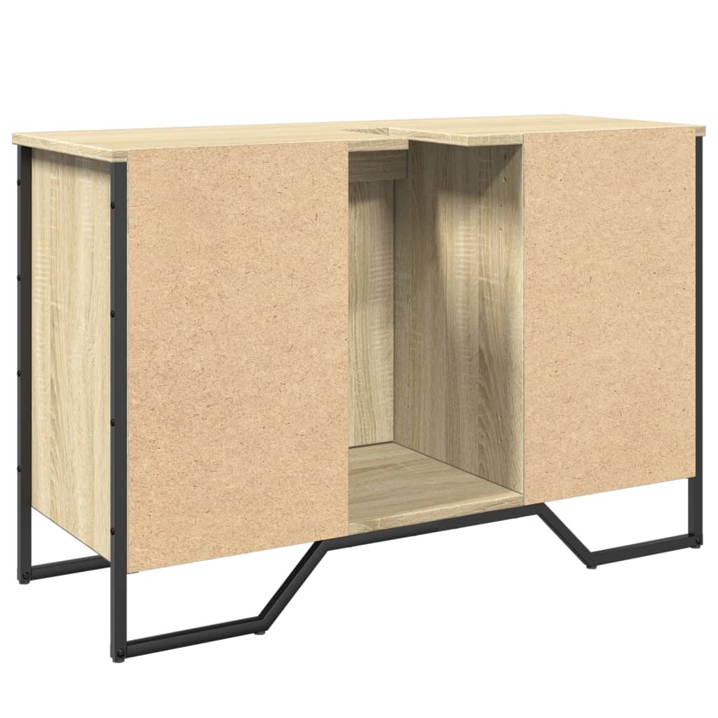 Tvättställsskåp Sonoma-Ek 91X35X60 Cm Konstruerat Trä
