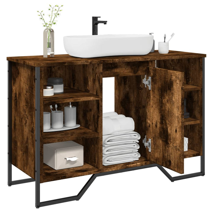 Tvättställsskåp Sonoma-Ek 91X35X60 Cm Konstruerat Trä