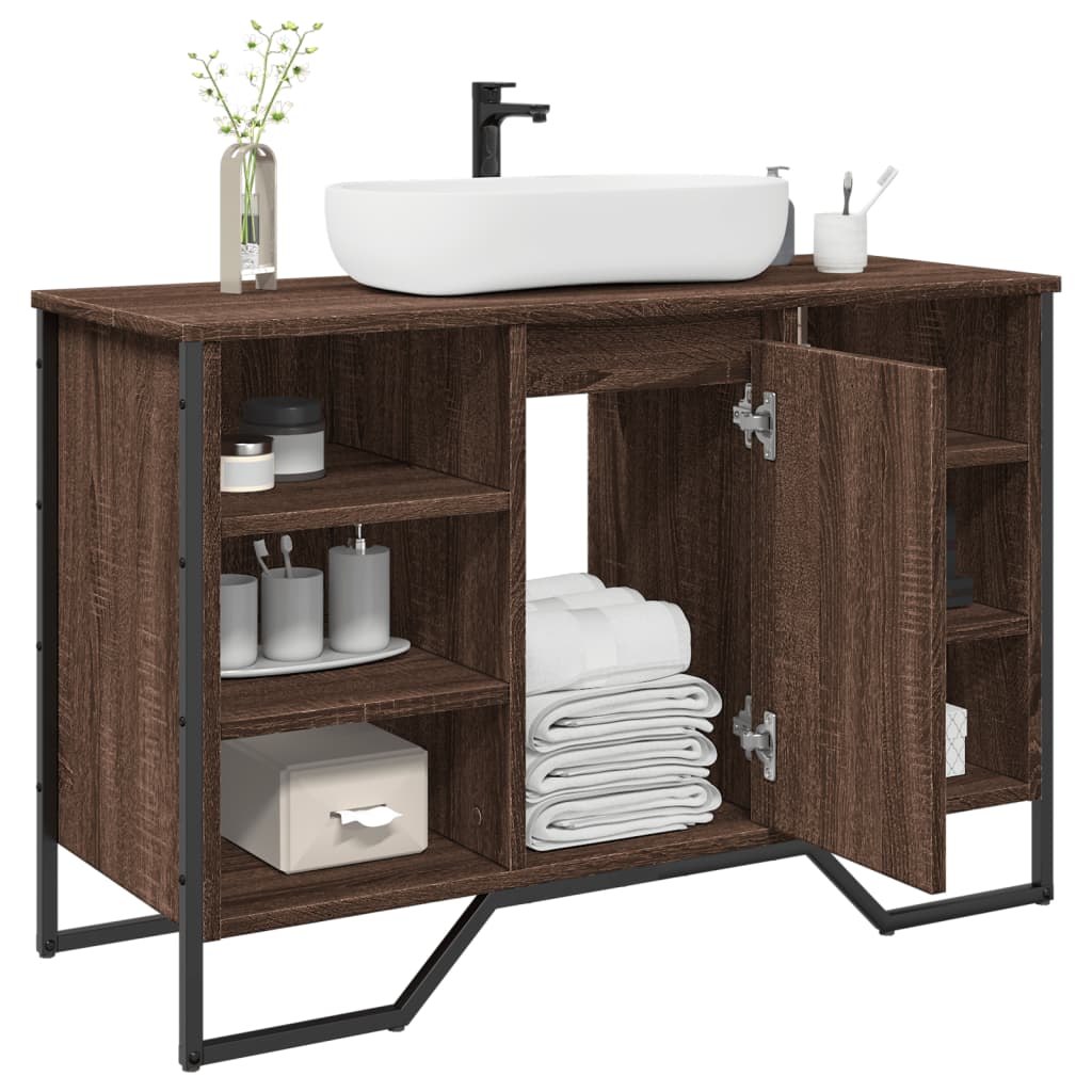 Tvättställsskåp Sonoma-Ek 91X35X60 Cm Konstruerat Trä