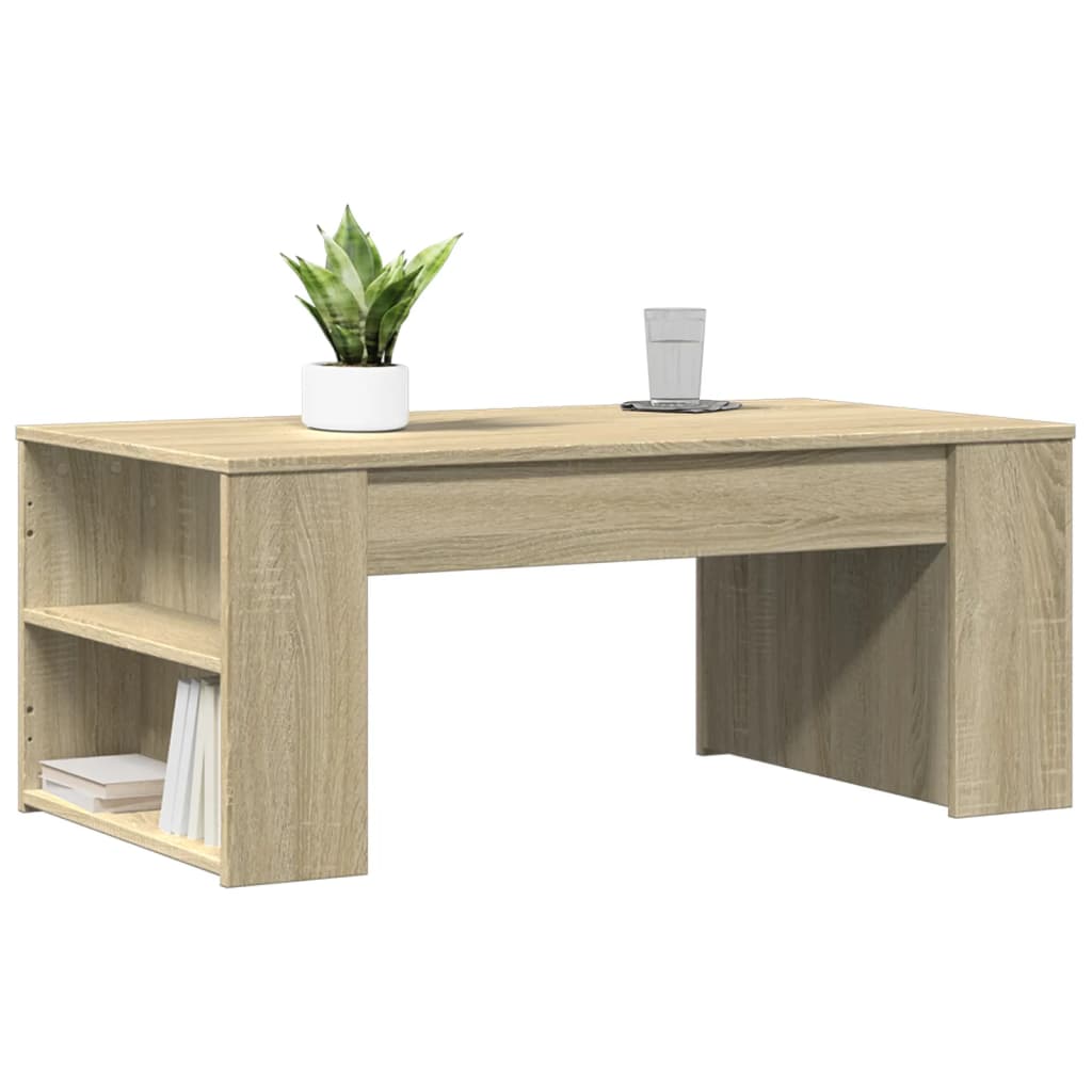 Soffbord Sonoma-Ek 102X55X42 Cm Konstruerat Trä