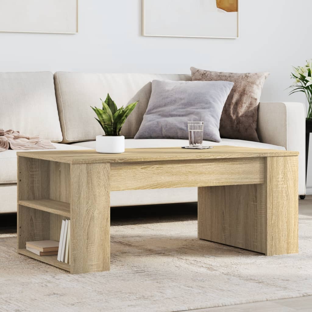 Soffbord Sonoma-Ek 102X55X42 Cm Konstruerat Trä