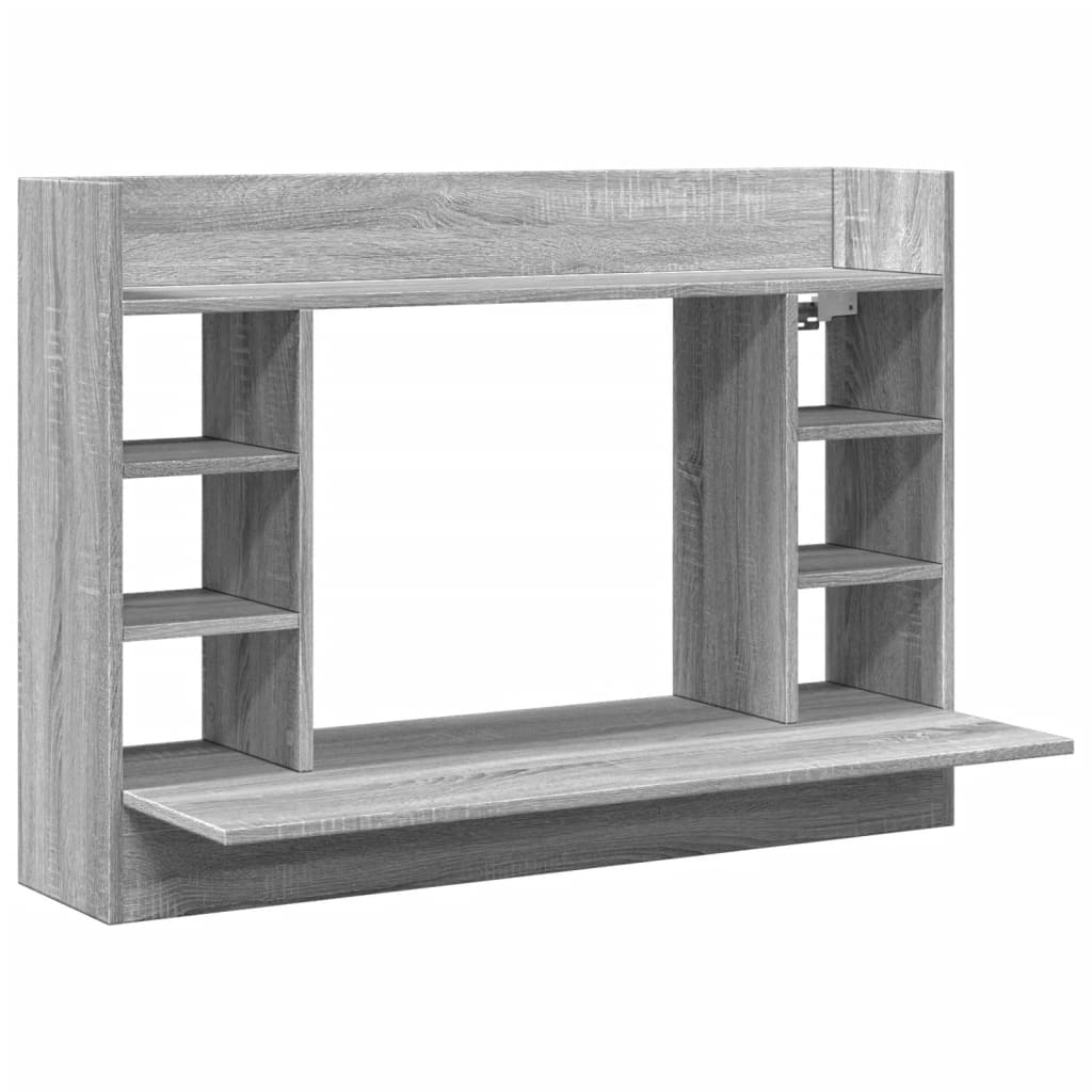 Väggmonterat Skrivbord 105X48X75 Cm Konstruerat Trä