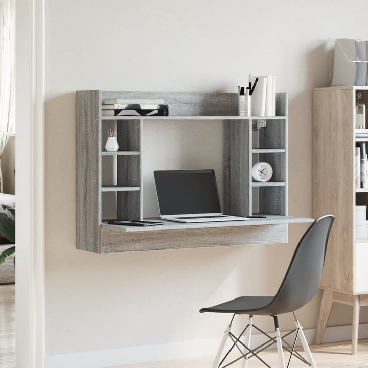 Väggmonterat Skrivbord 105X48X75 Cm Konstruerat Trä