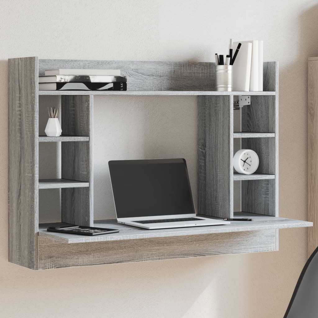 Väggmonterat Skrivbord 105X48X75 Cm Konstruerat Trä