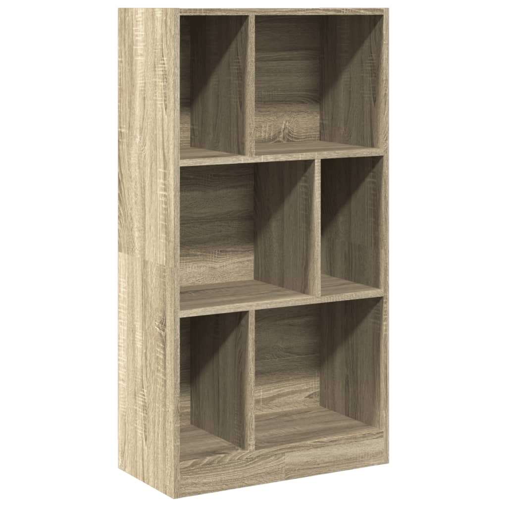 Bokhylla Sonoma-Ek 57X28,5X107,5 Cm Konstruerat Trä