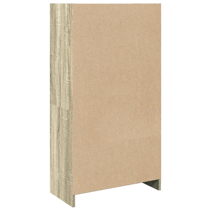 Bokhylla Sonoma-Ek 57X28,5X107,5 Cm Konstruerat Trä