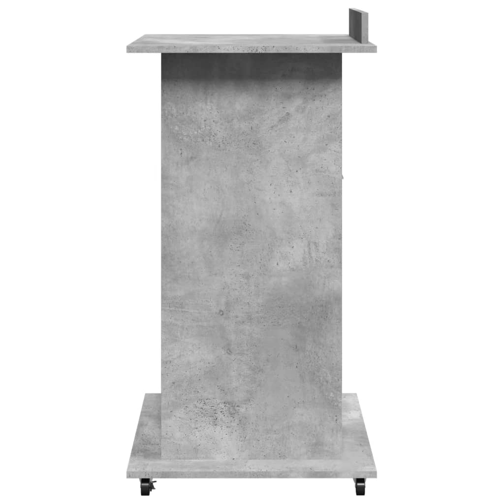 Talarstol Med Hjul &amp; Låda 55X55X107Cm Konstruerat Trä