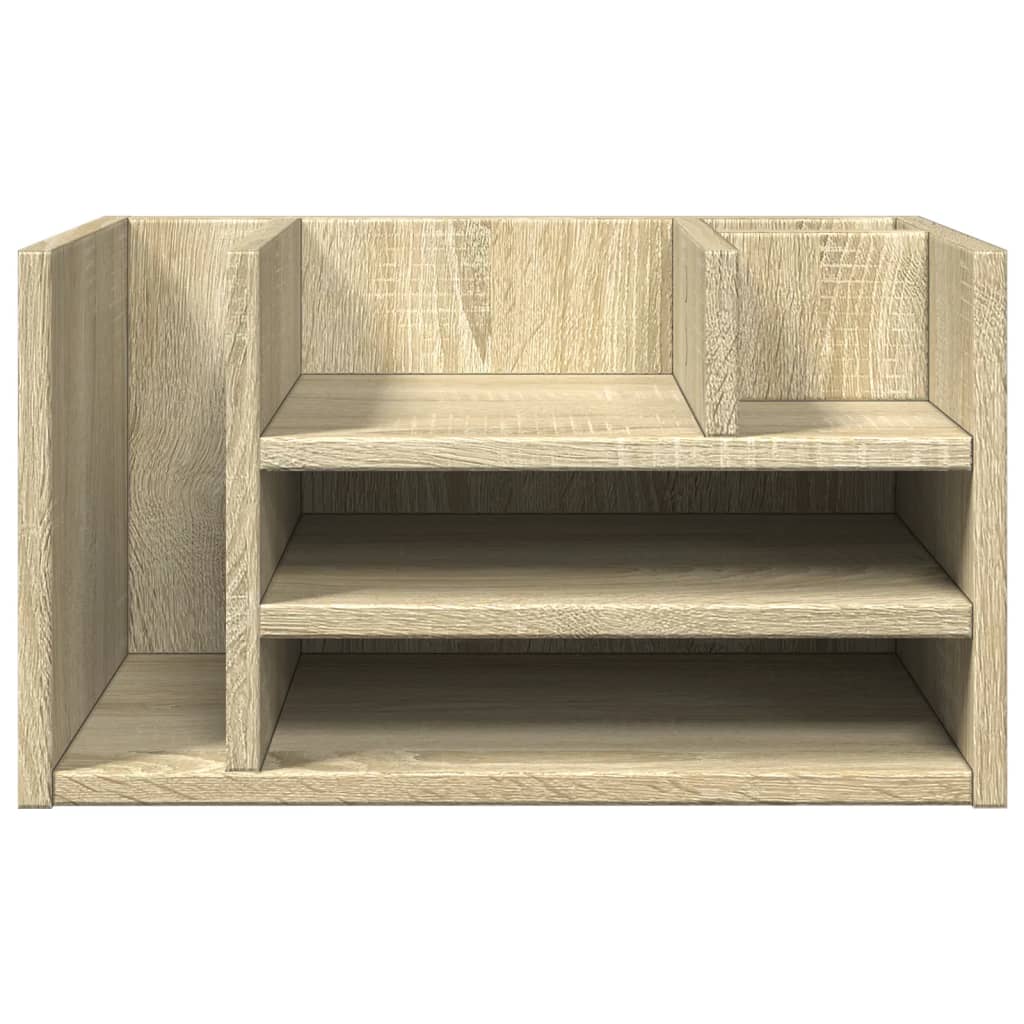 Skrivbordshyllor Sonoma-Ek 44,5X24X25 Cm Konstruerat Trä