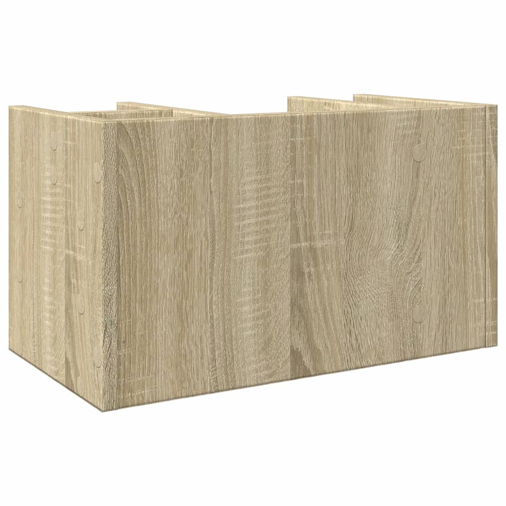 Skrivbordshyllor Sonoma-Ek 44,5X24X25 Cm Konstruerat Trä