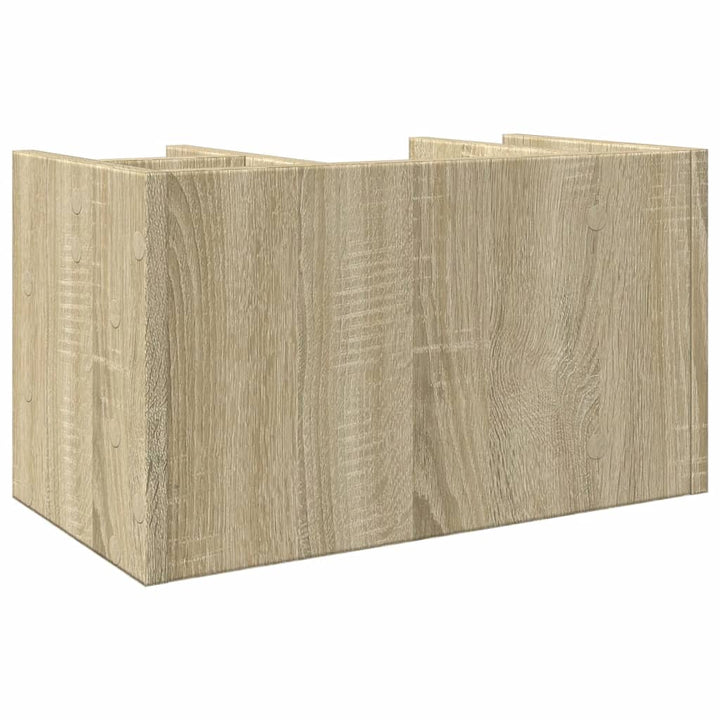 Skrivbordshyllor Sonoma-Ek 44,5X24X25 Cm Konstruerat Trä