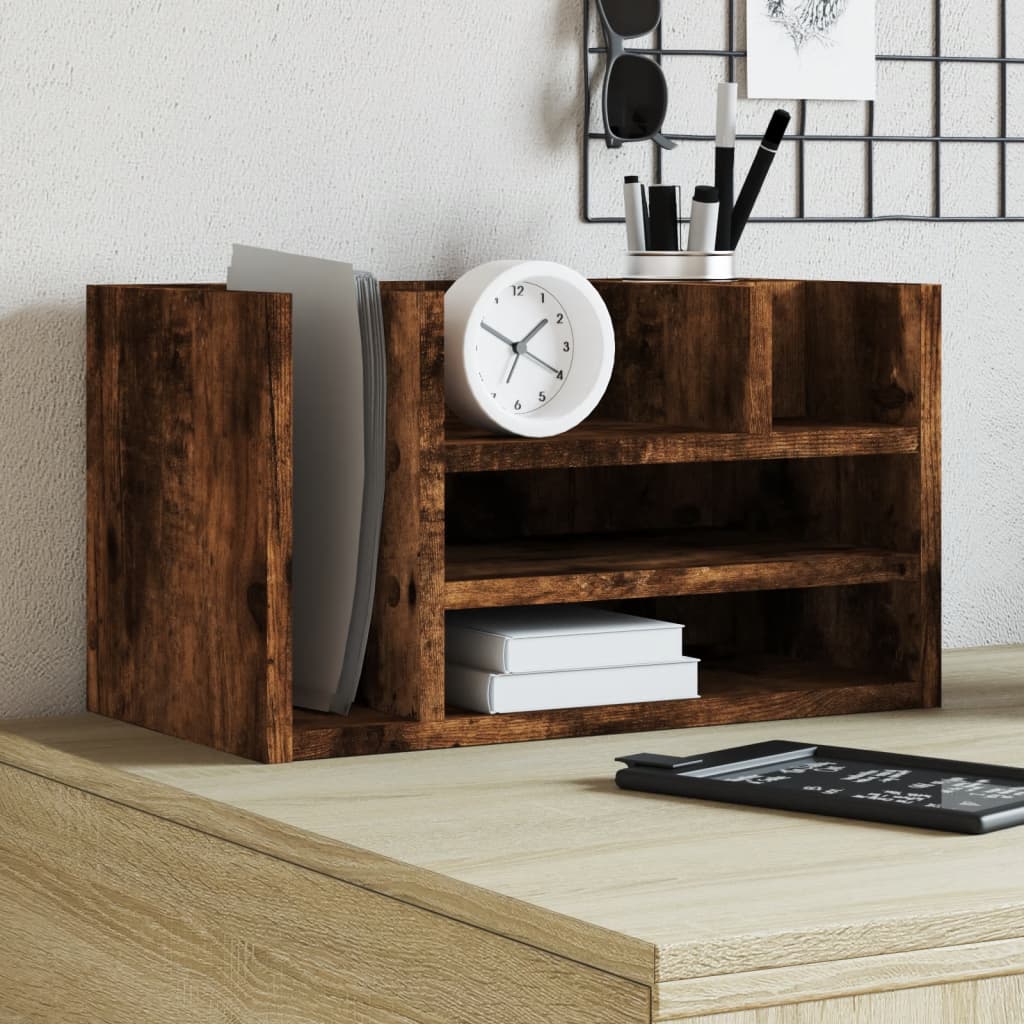 Skrivbordshyllor Sonoma-Ek 44,5X24X25 Cm Konstruerat Trä