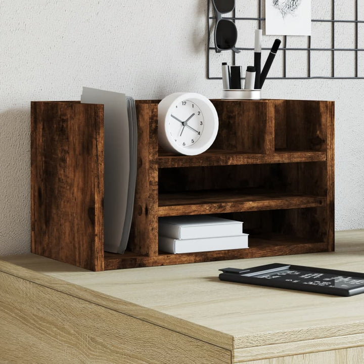Skrivbordshyllor Sonoma-Ek 44,5X24X25 Cm Konstruerat Trä