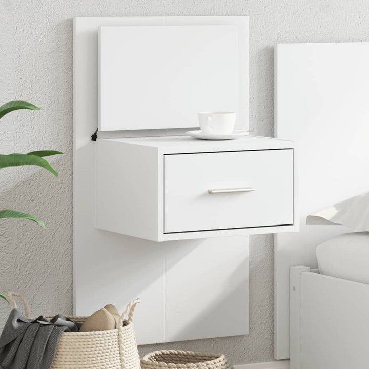 Väggmonterat Sängbord Med Led Ljus