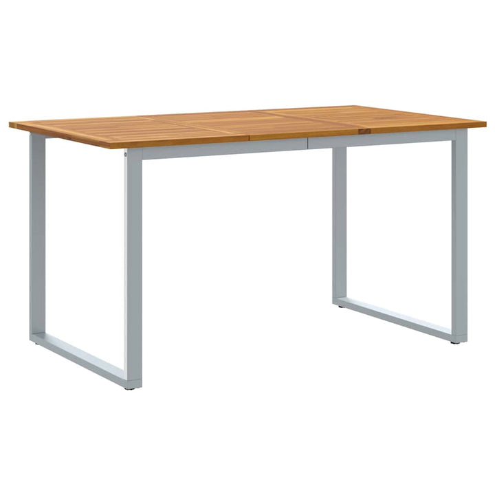 Trädgårdsmöbelset 5 Pcs Grå Massivt Akaciaträ