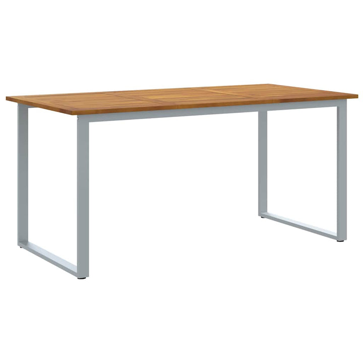 Trädgårdsmöbelset 5 Pcs Grå Massivt Akaciaträ
