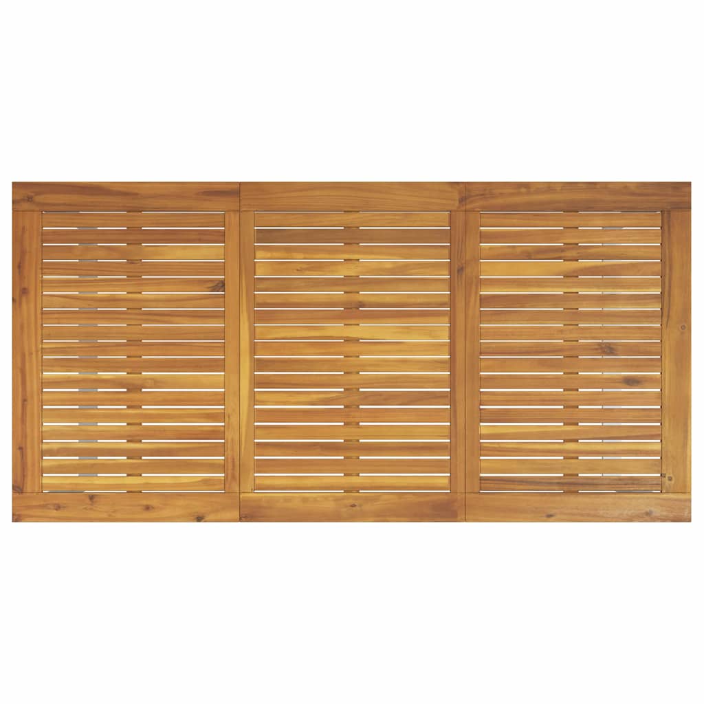 Trädgårdsmöbelset 7 Pcs Grå Massivt Akaciaträ