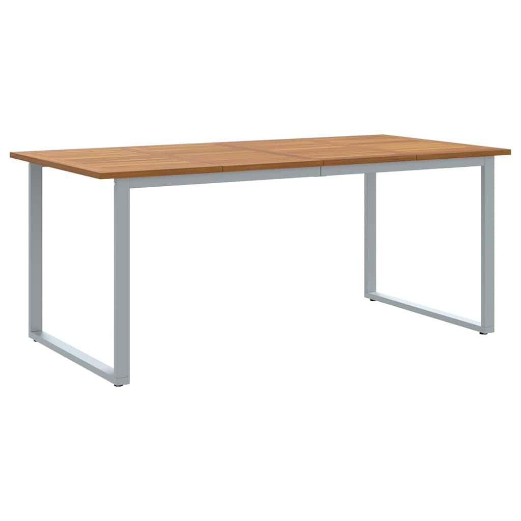 Trädgårdsmöbelset 5 Pcs Grå Massivt Akaciaträ