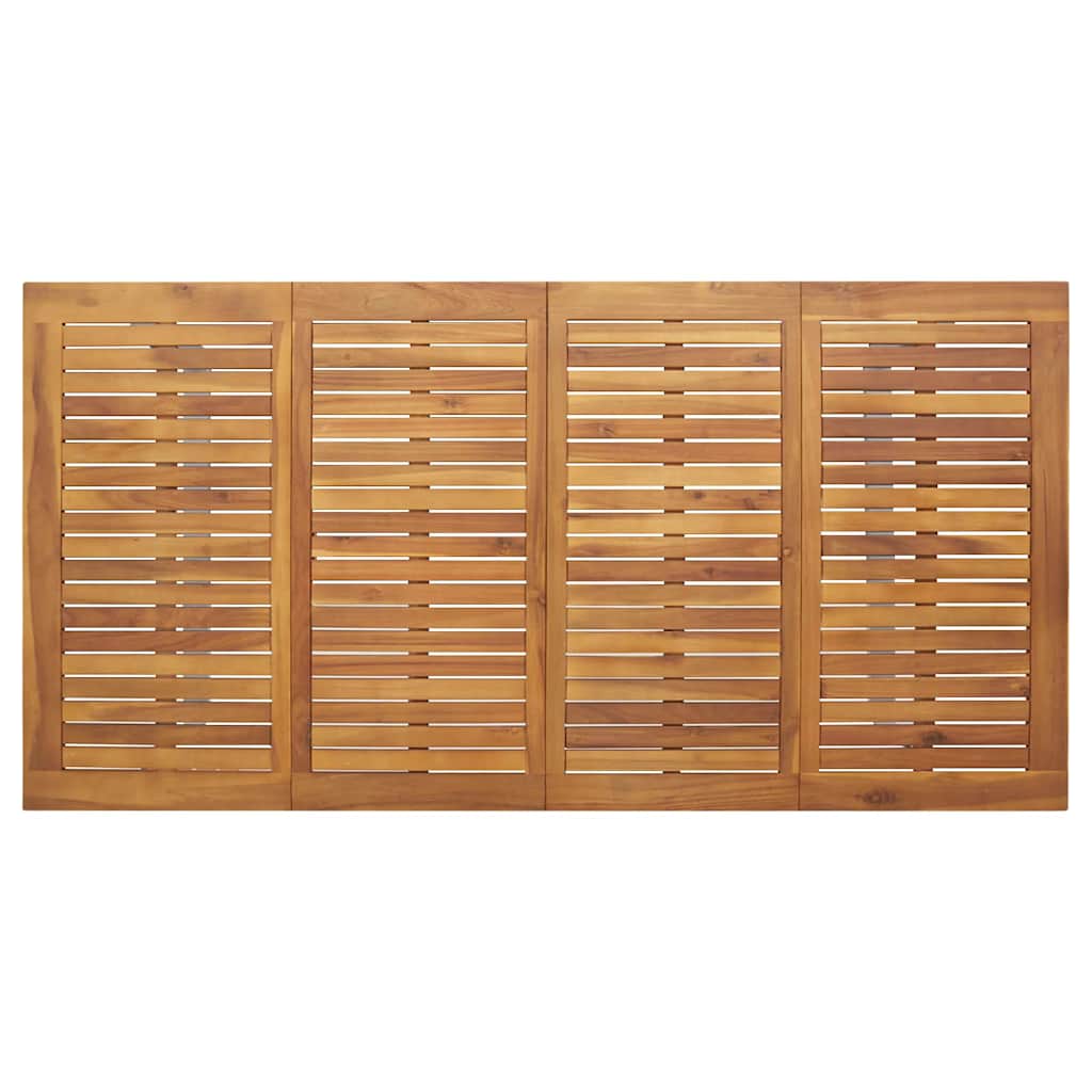 Trädgårdsmöbelset 7 Pcs Grå Massivt Akaciaträ