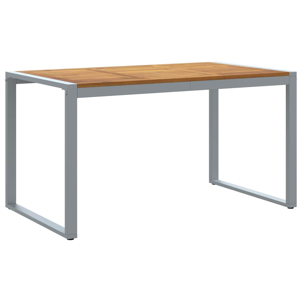 Trädgårdsmöbelset 7 Pcs Grå Massivt Akaciaträ