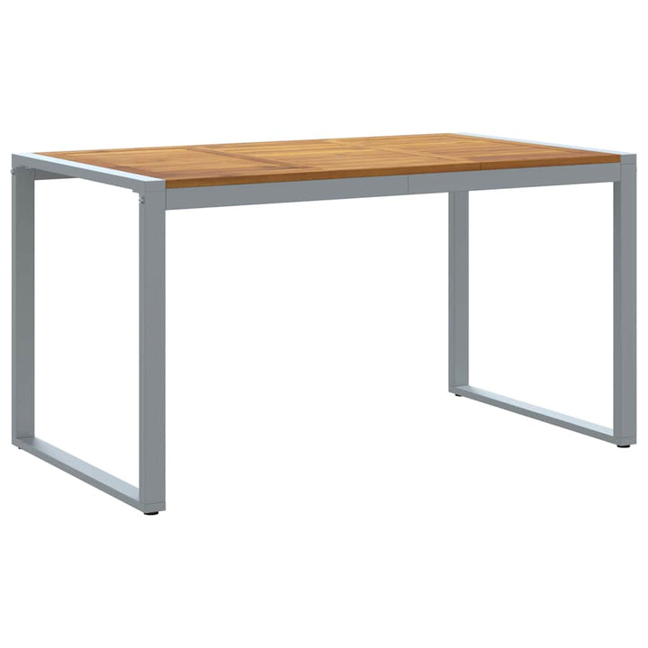 Trädgårdsmöbelset 7 Pcs Grå Massivt Akaciaträ
