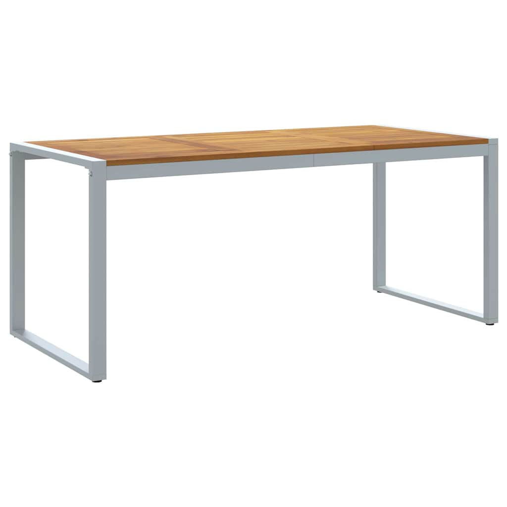 Trädgårdsmöbelset 5 Pcs Grå Massivt Akaciaträ