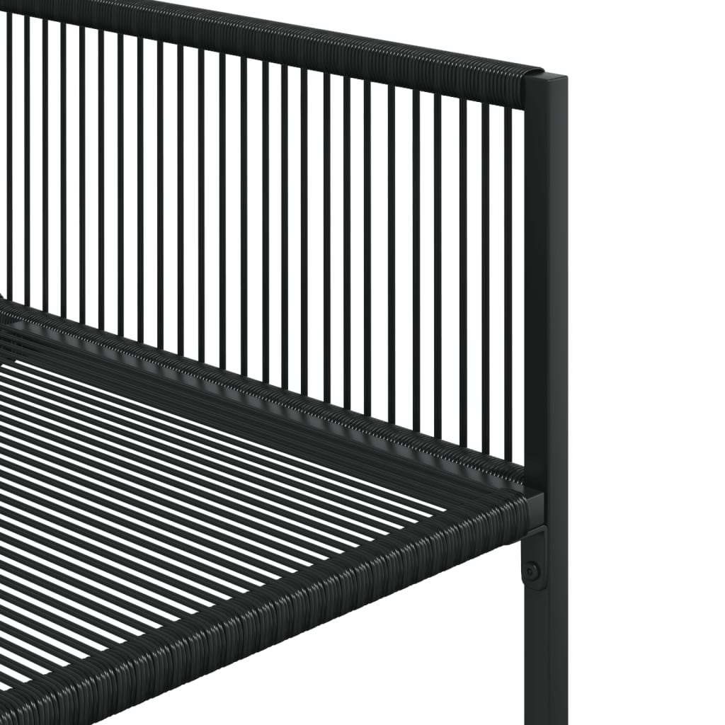 Matgrupp För Trädgården 11 Delar Svart Konstrottning