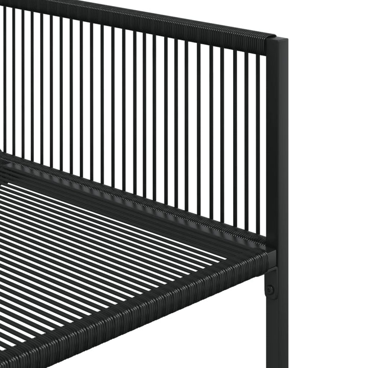 Matgrupp För Trädgården 15 Delar Svart Konstrotting