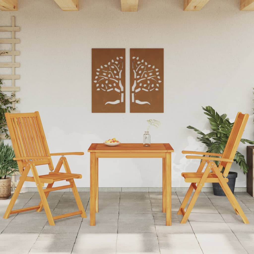 Matgrupp För Trädgården 5 Delar 85X85X74 Cm Massivt Akaciaträ