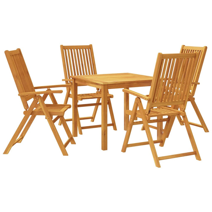 Matgrupp För Trädgården 5 Delar 85X85X74 Cm Massivt Akaciaträ