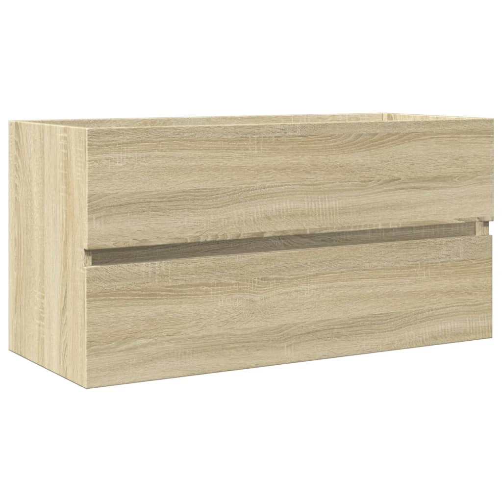 Tvättställsskåp Sonoma-Ek 90X38,5X45 Cm Spånskiva