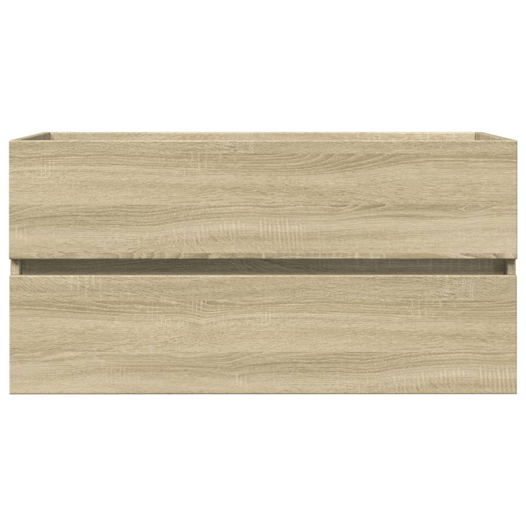Tvättställsskåp Sonoma-Ek 90X38,5X45 Cm Spånskiva