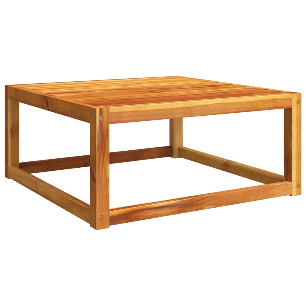 5-Delad Trädgårdssoffgrupp Med Kuddar Trä Akacia Och Rotting