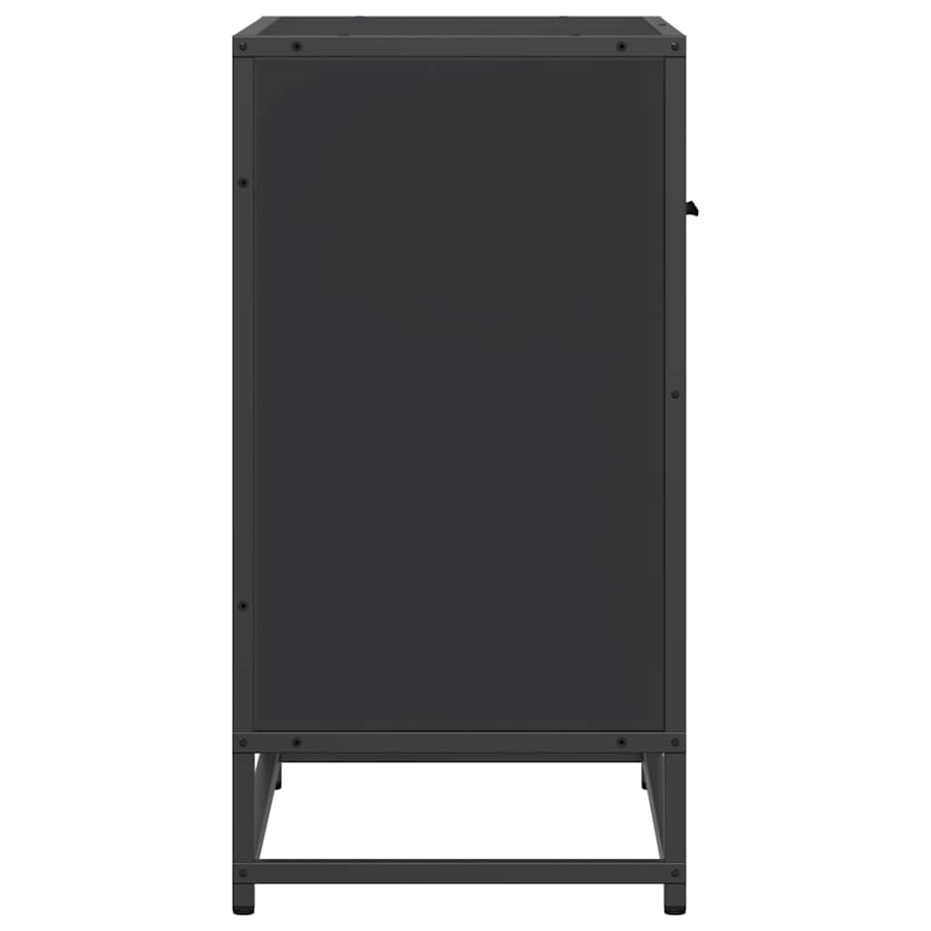 Sängbord 60X31X60 Cm Konstruerat Trä Och Metall