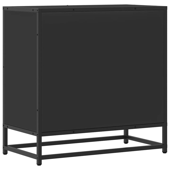 Sängbord 60X31X60 Cm Konstruerat Trä Och Metall