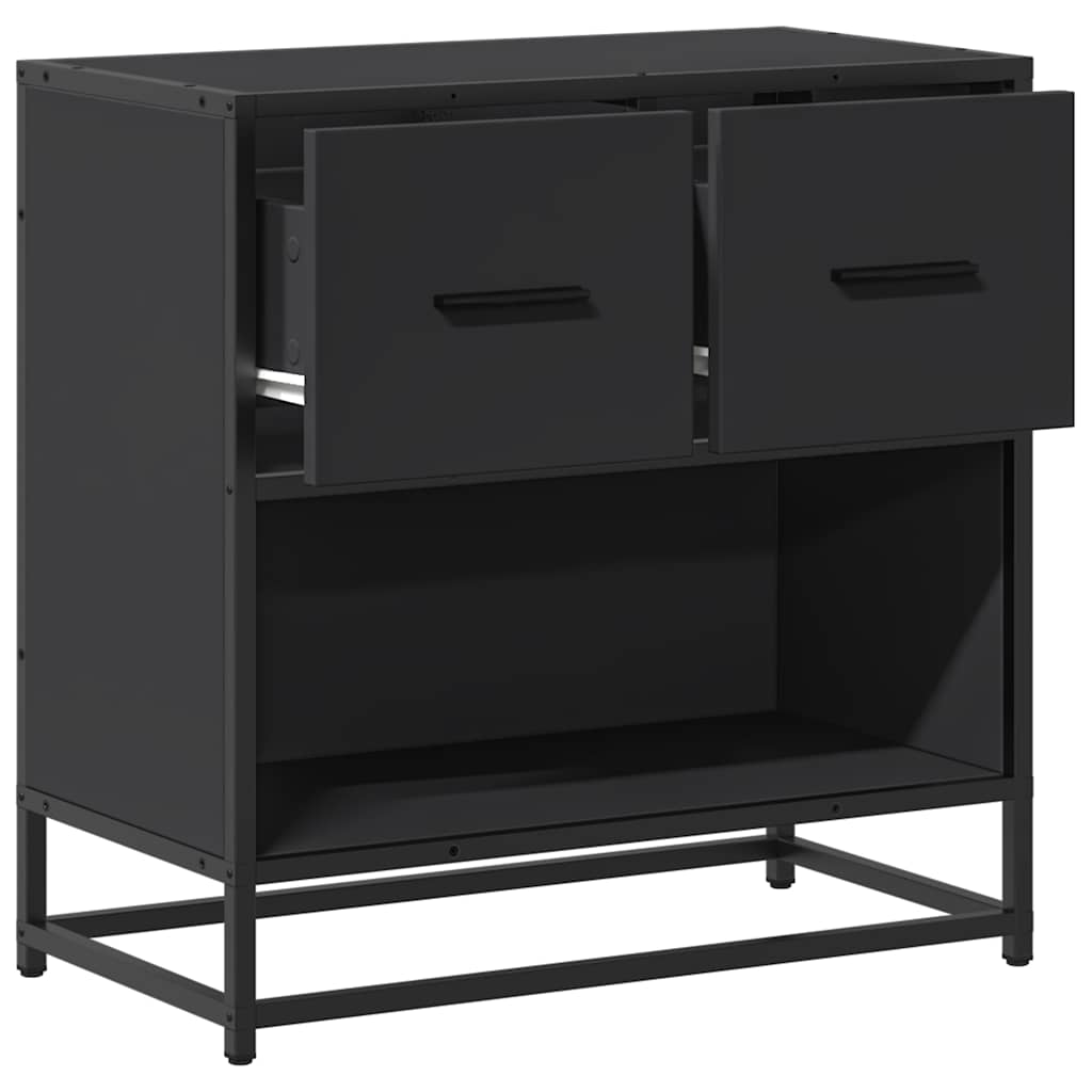 Sängbord 60X31X60 Cm Konstruerat Trä Och Metall