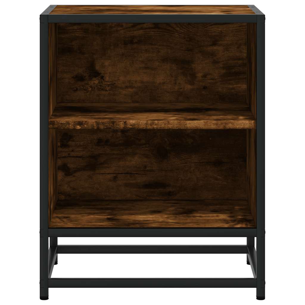 Sängbord 40X31X50 Cm Konstruerat Trä Och Metall