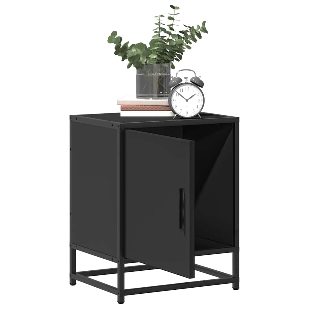 Sängbord 40X31X50 Cm Konstruerat Trä Och Metall