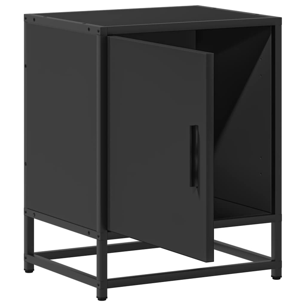 Sängbord 40X31X50 Cm Konstruerat Trä Och Metall