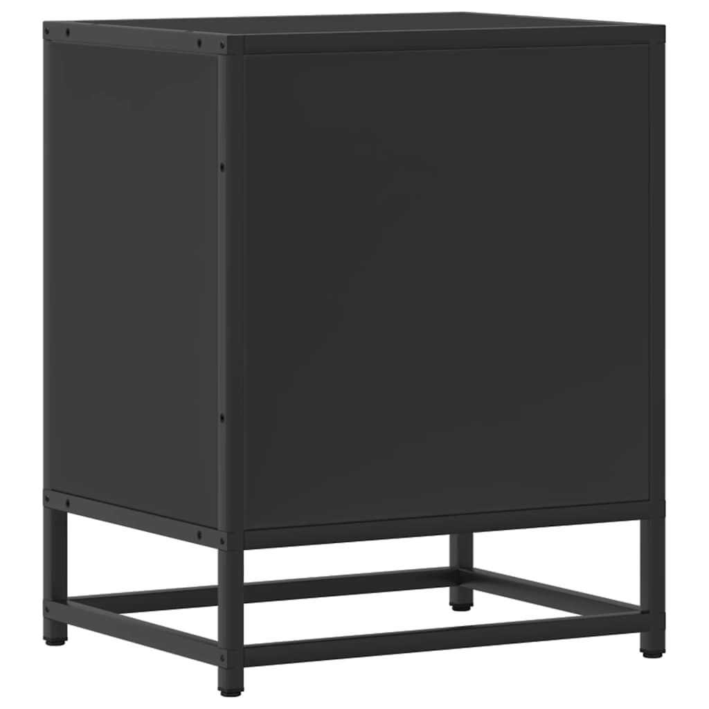 Sängbord 40X31X50 Cm Konstruerat Trä Och Metall