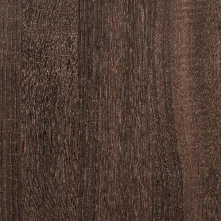 Soffbord Brun Ek 60,5X60,5X30 Cm Konstruerat Trä Och Metall